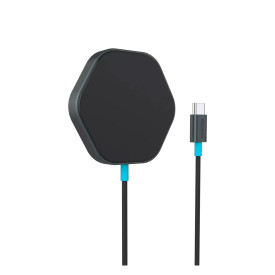Безжично зарядно CANYON HEXAGON 110, 15 W, Dark Grey Blue