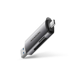 Четец за карти AXAGON CRE-SAC, SuperSpeed USB-C + USB-A