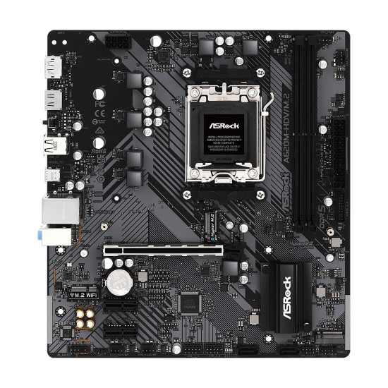 Дънна платка ASRock A620M-HDV/M.2, micro ATX, AM5, 2x DDR5, 1x PCIe 4.0 x16