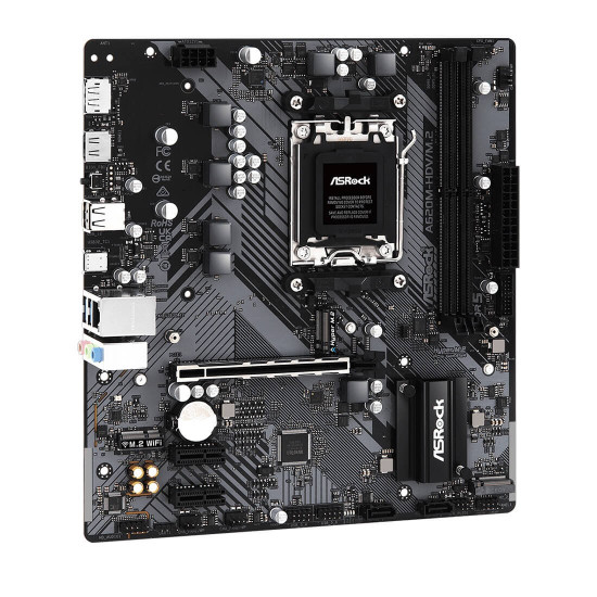 Дънна платка ASRock A620M-HDV/M.2, micro ATX, AM5, 2x DDR5, 1x PCIe 4.0 x16