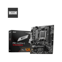 Дънна платка MSI PRO A620M-E, mATX, Socket AM5, Dual Channel DDR5 , 1x PCIe x16 
