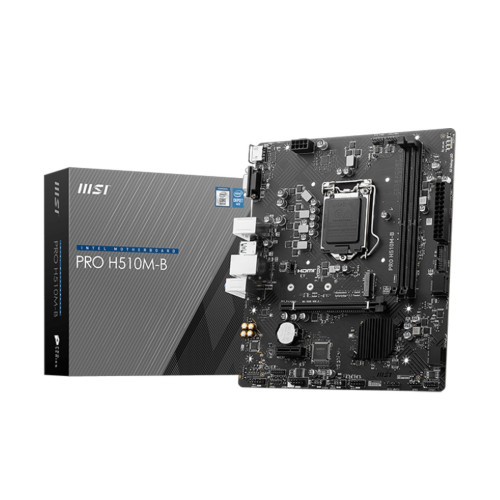 Дънна платка MSI PRO H510M-B DDR4, mATX, H470, Socket 1200, Dual Channel DDR4, 1x PCIe x16