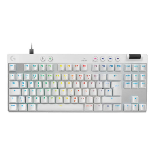 Клавиатура LOGITECH G PRO X TKL RAPID, White