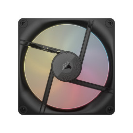 Комплект вентилатори Corsair LX140 R, 140mm, PWM, RGB Addressable, Reverse Rotor, 2000 RPM, Dual Light Loop, Magnetic Dome, iCUE LINK