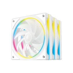 Комплект вентилатори DeepCool FL12 SE 3IN1 WH, 3x120 mm, ARGB, White