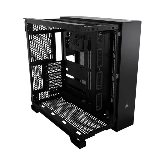 Кутия за компютър Corsair 6500D Airflow Tempered Glass Mid-Tower, Black