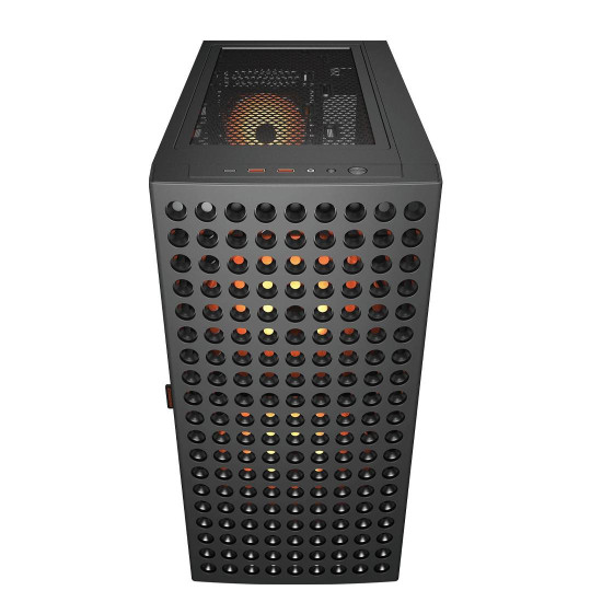 Кутия за компютър COUGAR AIRFACE ECO RGB, Mid Tower, Black