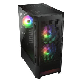 Кутия за компютър COUGAR Gaming DUOFACE RGB PC Case, Mid Tower, Black