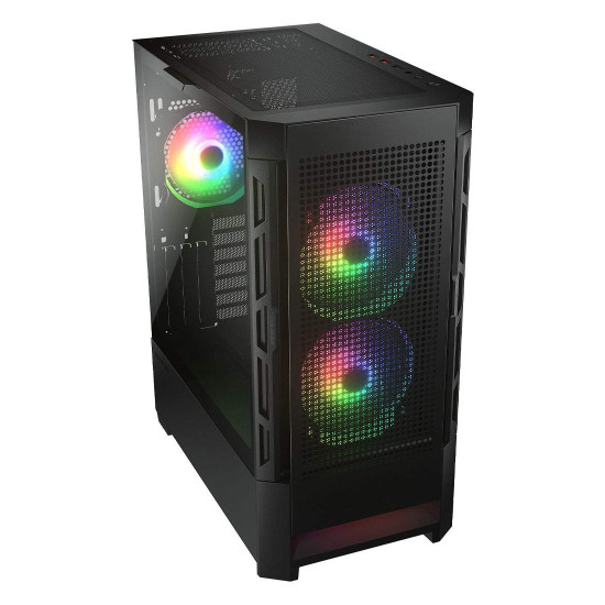 Кутия за компютър COUGAR Gaming DUOFACE RGB PC Case, Mid Tower, Black