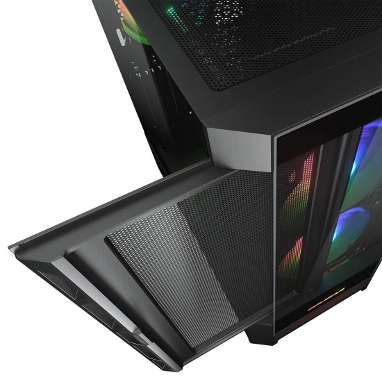 Кутия за компютър COUGAR Gaming DUOFACE RGB PC Case, Mid Tower, Black