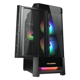 Кутия за компютър COUGAR Gaming DUOFACE RGB PC Case, Mid Tower, Black