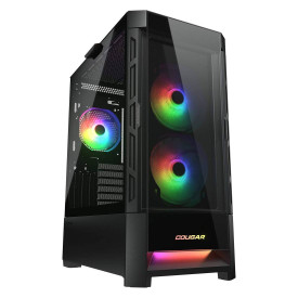 Кутия за компютър COUGAR Gaming DUOFACE RGB PC Case, Mid Tower, Black