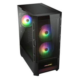 Кутия за компютър COUGAR Gaming DUOFACE RGB PC Case, Mid Tower, Black