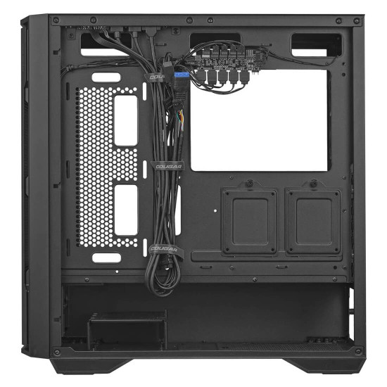 Кутия за компютър COUGAR UNIFACE RGB PC Case, Mid Tower, Black