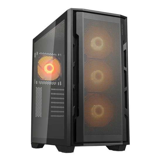 Кутия за компютър COUGAR UNIFACE RGB PC Case, Mid Tower, Black