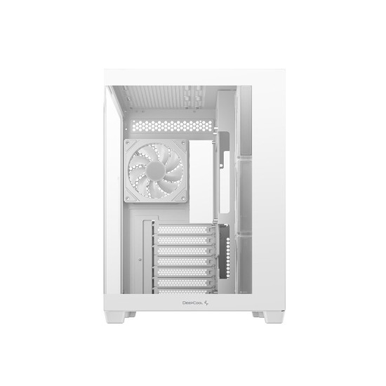 Кутия за компютър DeepCool CG530 4F WH, Mid Tower, поддръжка на дънни платки с конектори отзад, 2 x USB 3.0, 1 x USB Type-C Gen 2, 1 x Audio, White