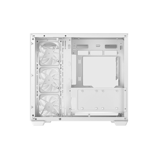 Кутия за компютър DeepCool CG530 4F WH, Mid Tower, поддръжка на дънни платки с конектори отзад, 2 x USB 3.0, 1 x USB Type-C Gen 2, 1 x Audio, White