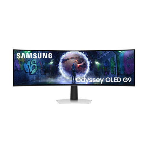 Монитор Samsung Odyssey OLED G9 G93SD, 49 инча, OLED, Dual QHD, 240Hz, 0.03ms, AMD FreeSync Premium Pro, DisplayHDR True Black 400