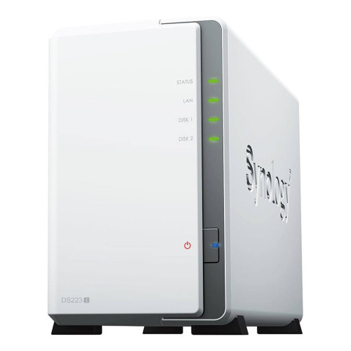 NAS устройство Synology DS223j, 2-Bay, Realtek RTD1619B 1.7GHz, 1GB DDR4, 1 x 1GbE LAN, 2 x USB 3.2