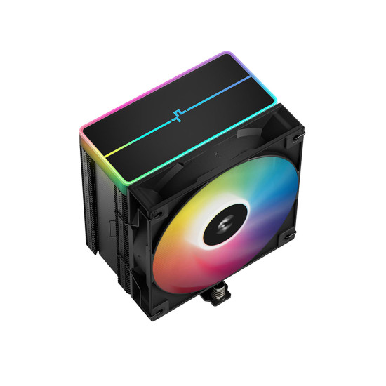 Охладител за процесор DeepCool AG500 BK ARGB V2, 240W TDP, 2x120mm, ARGB, Black