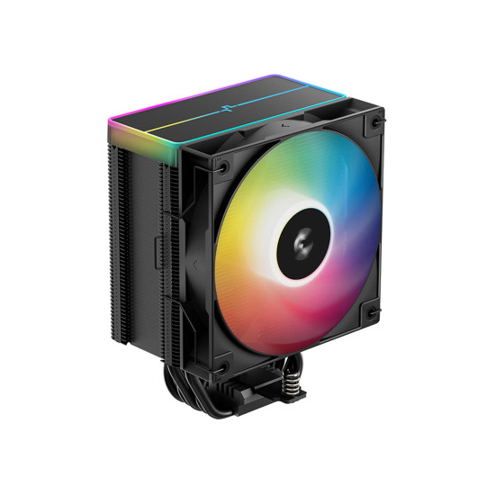 Охладител за процесор DeepCool AG500 BK ARGB V2, 240W TDP, 2x120mm, ARGB, Black