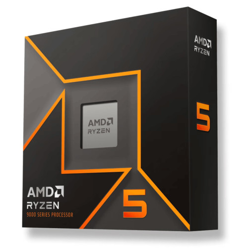 Процесор AMD Ryzen 5 9600X, 6C/12T, 3.9GHz/5.4GHz, 38MB, 65W, AM5, Box без Охладител