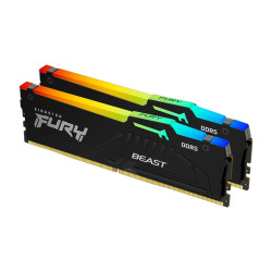RAM памет Kingston FURY Beast RGB EXPO 32GB (2x16GB), 6000MT/s, DDR5, CL36, DIMM, Kit of 2