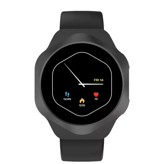 Смарт часовник Canyon Hexagon SW-88 BT-CALL, 54 mm, Black