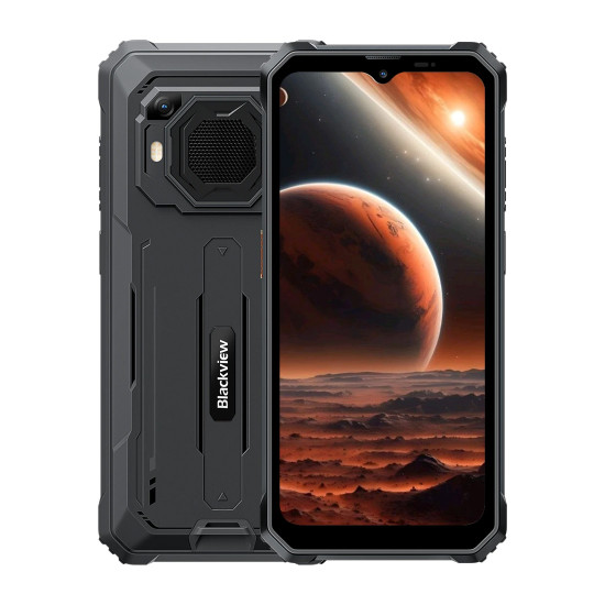 Смартфон Blackview BV6200 Plus, LTE, 6.56 инча, HD+ IPS, 90Hz, 8GB RAM, 256GB, Unisoc T606, Android 14, Black