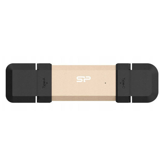 Външен SSD диск SILICON POWER DS72 1TB, USB 3.2 Gen 2, до 1050MB/s, Gold