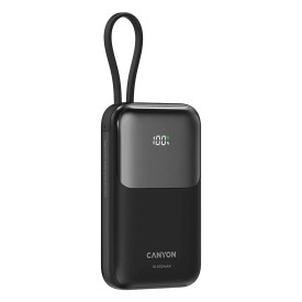 Външна батерия Canyon USB-C Power Bank, 10000mAh, QC 3.0, PD 22.5W, Black