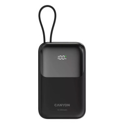 Външна батерия Canyon USB-C Power Bank, 10000mAh, QC 3.0, PD 22.5W, Black