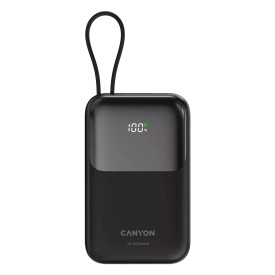 Външна батерия Canyon USB-C Power Bank, 10000mAh, QC 3.0, PD 22.5W, Black