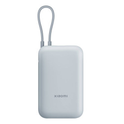 Външна батерия Xiaomi, 10000 mAh, вграден кабел, GL, Ice Blue