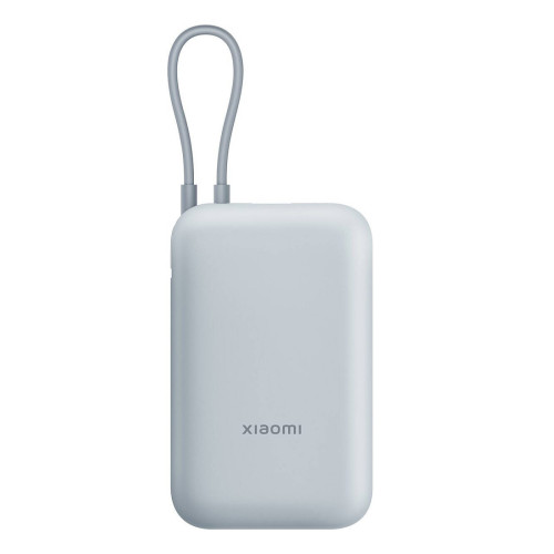 Външна батерия Xiaomi, 10000 mAh, вграден кабел, GL, Ice Blue