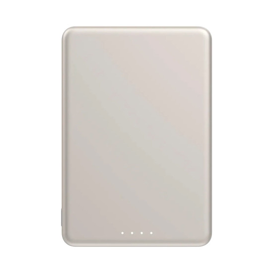 Външна батерия Xiaomi Super Slim Magnetic Power Bank, 5000 mAh, магнитна, Gold