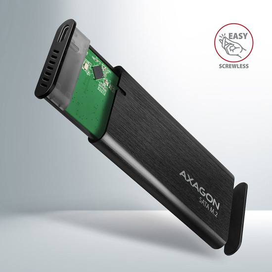 Външна кутия за диск AXAGON EEM2-SBC SuperSpeed+, USB-C, M.2 SATA SSD