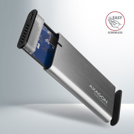 Външна кутия за диск AXAGON EEM2-SG2 SuperSpeed+ USB-C - M.2 NVMe & SATA SSD RAW Box