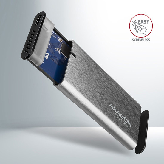 Външна кутия за диск AXAGON EEM2-SG2 SuperSpeed+ USB-C - M.2 NVMe & SATA SSD RAW Box