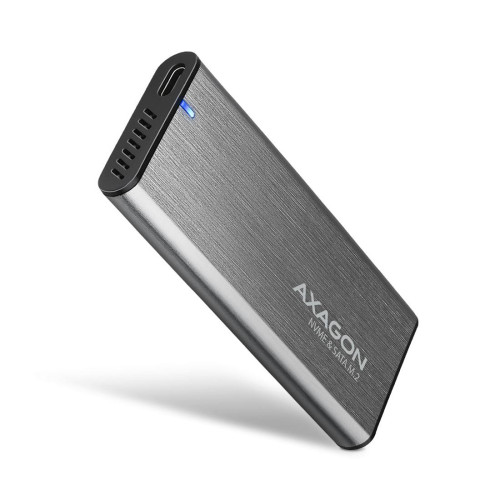 Външна кутия за диск AXAGON EEM2-SG2 SuperSpeed+ USB-C - M.2 NVMe & SATA SSD RAW Box