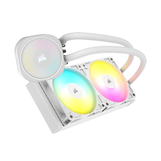 Водно охлаждане Corsair NAUTILUS 240 ARGB, 240mm, White