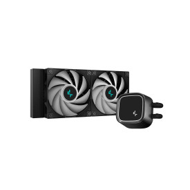 Водно охлаждане DeepCool LE520, 240мм, ARGB PWM Fans, Anti-Leak Technology, ARGB Pump Top, Black - R-LE520-BKAMMN-G-1