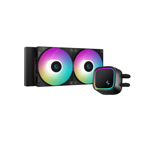 Водно охлаждане DeepCool LE520, 240мм, ARGB PWM Fans, Anti-Leak Technology, ARGB Pump Top, Black - R-LE520-BKAMMN-G-1