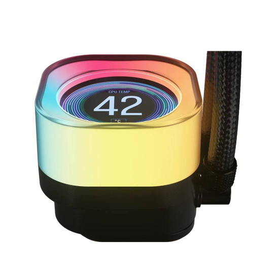 Водно охлаждане за процесор CORSAIR iCUE LINK TITAN 360 RX LCD AIO, 360mm