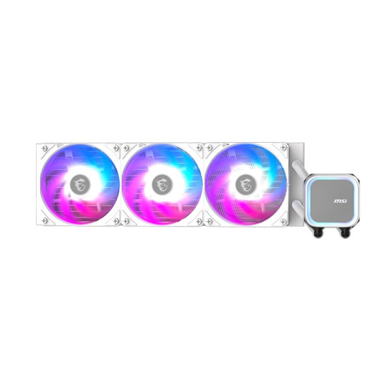 Водно охлаждане за процесор MSI MAG CORELIQUID A13 360, 3x120mm, White