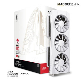 Видеокарта XFX Quicksilver AMD Radeon RX 9070XT White Magnetic Air Edition, 16GB GDDR6, 256bit, PCIe 5.0, 1xHDMI, 3xDP