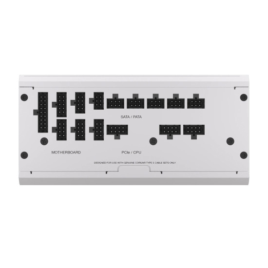 Захранване CORSAIR RMx Shift White Series, RM1000x Shift White, 1000W, 80 PLUS GOLD, Fully Modular