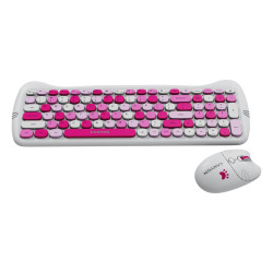 Безжична клавиатура CANYON HSET-W6, Pink