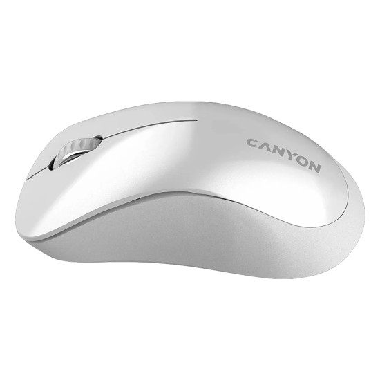 Безжична мишка CANYON  MW-11, White Grey