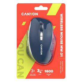 Безжична мишка CANYON MW-21, Blue